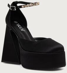 Koi Footwear körömcipő Gilda Satin Platform Jewel Heels - fekete Női 39