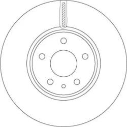 TRW Féktárcsa szellőző Ø300mm DF6811