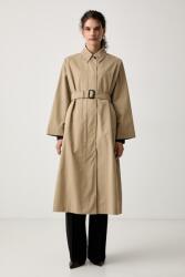 Max Mara trench női pamuttal WKDANGUS - bézs 40