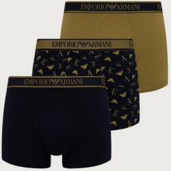 Emporio Armani Underwear férfi boxeralsó pamuttal 3-as csomag - sötétkék M - answear - 21 990 Ft