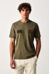 Aeronautica Militare férfi pamut póló - zöld L - answear - 37 990 Ft