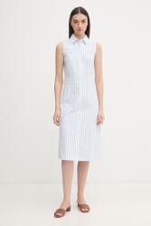 U. S. Polo Assn U. S. Polo Assn. pamut ruha SLEEVELESS TIE-BACK MIDI - kék S