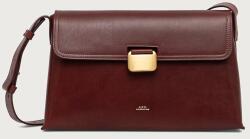 APC A. P. C. oldaltáska női bőr sac simone - burgundia Univerzális méret