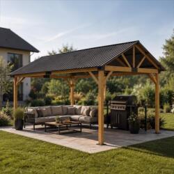  Pergola din aluminiu Avenberg PAVILIO 5x3m natur