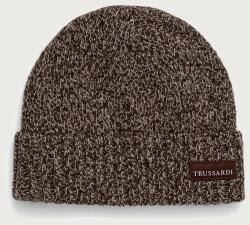 Trussardi beanie férfi gyapjú - barna Univerzális méret