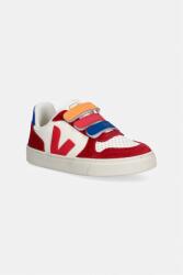 Veja Small V-10 gyerek velúr sportcipő - piros 30