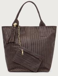 ANSWEAR női bőr shopper - barna Univerzális méret - answear - 28 990 Ft