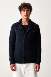 Aeronautica Militare férfi pamut kardigán - sötétkék M - answear - 66 990 Ft