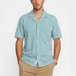 Revolution Jacquard Short-Sleeved Shirt - Blue - S
