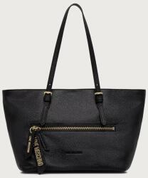 Moschino női műbőr vászontáska - fekete Univerzális méret - answear - 83 990 Ft