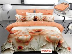 Super Design Pucioasa Lenjerii de pat cu imprimeu 5D, cearceaf cu elastic, identice cu poza, WD8063 Lenjerie de pat