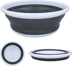 Orion Lighean pliabil 9 l din plastic și silicon, gri-alb