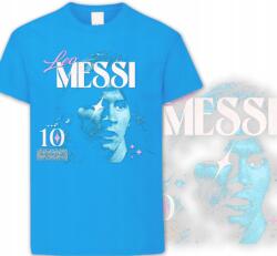  Gyerek Póló Kék Lionel Messi Leo Goat Gyerekeknek 2XS 104cm (KOSZULKA Z NADRUKIEM NIEBIESKA DLA DZIECKA)