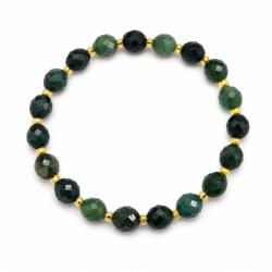  Bratara Agata Muschi Butoias Fatetat 7-8x6-7 mm Diametru 62 mm 1 Buc