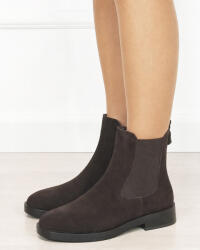 Ideal Shoes Ghete dama maro din piele naturala 5309A 118 (5309ABROWN-38)