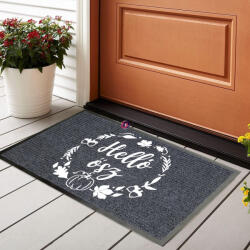 Deconline Crafts XL Őszi Lábtörlő Helló ősz 60x90 cm szürke (DO110020-Doormat)