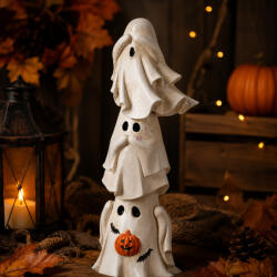 Koopman Halloweeni szellemtorony dekoráció, 25, 5 cm poly (ALX990040)