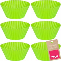 Kamaju Szilikon Muffin Formák Muffin Zöld Formák 6 db Muffinhoz (AK1001 ZIELONE 6SZT)