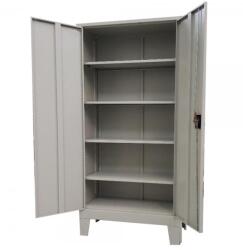 Plus Mobilier Fiset metalic Premium Asamblat 4 rafturi si picioare, 900x400x1920 mm (LxlxH), 50 kg/polita, PLUS gri Fiset metalic 2 4 50 kg Da 900x400x1920 (61004427) Dulap arhivare