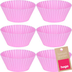 hoga Szilikon Muffin Formák Muffin Zöld Formák 6 db Muffinhoz (HG2050)