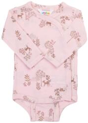 JOHA Body kimono lână merinos si mătase Joha - Pink Deer
