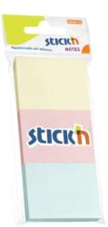 Stick'n Notes autoadeziv 38 x 51 mm, 3 x 100 file/set, Stick'n - 3 culori pastel (HO-21126)