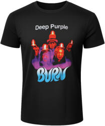 Plastic Head tricou bărbați DEEP PURPLE - BURN - negru - PLASTIC HEAD - PH13577