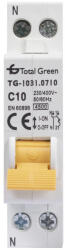 Total Green Intrerupator automat 10A faza nul curba C 4 5kA (EL0004110)