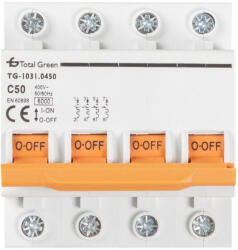 Total Green intrerupator automat tetrapolar 50a 6ka curba c (EL0029525)