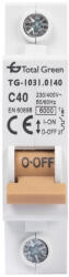 Total Green Intrerupator automat monopolar 40A curba C 6kA (EL0004090)
