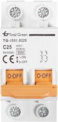 Total Green Intrerupator automat bipolar 25A curba C 6kA (EL0004095)