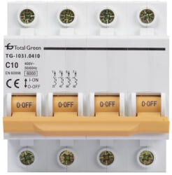 Total Green intrerupator automat tetrapolar 10a 6ka curba c (EL0029519)