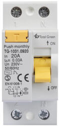 Total Green Intrerupator automat diferential 2P 20A 30mA (EL0010730) - energodepot