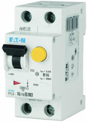 Eaton Intrerupator diferential 10A 1P N curba C 6kA 30mA (EL0056218)