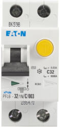 Eaton Intrerupator diferential 32A 1P N curba C 6kA 30mA (EL0056222)