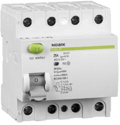 Noark Intreruptor diferential RCCB 4P 16A 30mA 6kA tip AC (EL0070125)