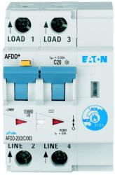 Eaton Intrerupator AFDD 20A 2P curba C 10kA 30mA tip AC (EL0067437)
