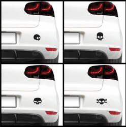 4 Decor Sticker auto - Cranii (pachet)