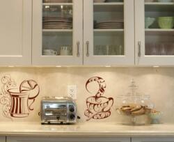 4 Decor Sticker Pasiunea pentru cafea - beestick-deco - 123,00 RON