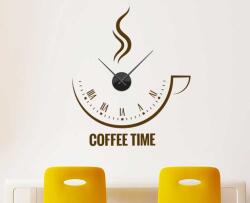4 Decor Sticker Ceas de perete - Cafeaua cu prietenii