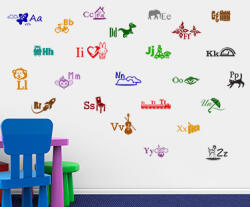 4 Decor Sticker Alfabetul Ilustrat - beestick-deco - 87,00 RON