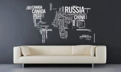 4 Decor Sticker Harta lumii - beestick-deco - 217,99 RON