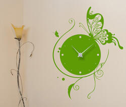 4 Decor Sticker Ceas de Perete Ceas cu Fluture