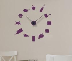 4 Decor Sticker Ceas de Perete Pentru Bucatarie