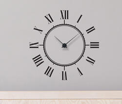 4 Decor Sticker Ceas de Perete Retro