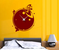 4 Decor Sticker Ceas de Perete Vis Floral
