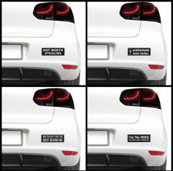 4 Decor Sticker auto - Amuzant (pachet)