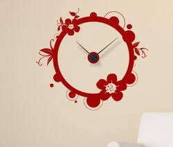 4 Decor Sticker Ceas de Perete Floare Circulara