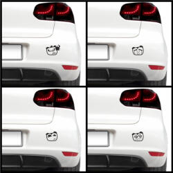 4 Decor Sticker auto - Dispozitii 4 (pachet)