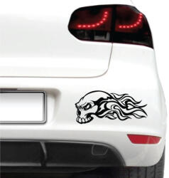 4 Decor Sticker auto - Craniu in flacari